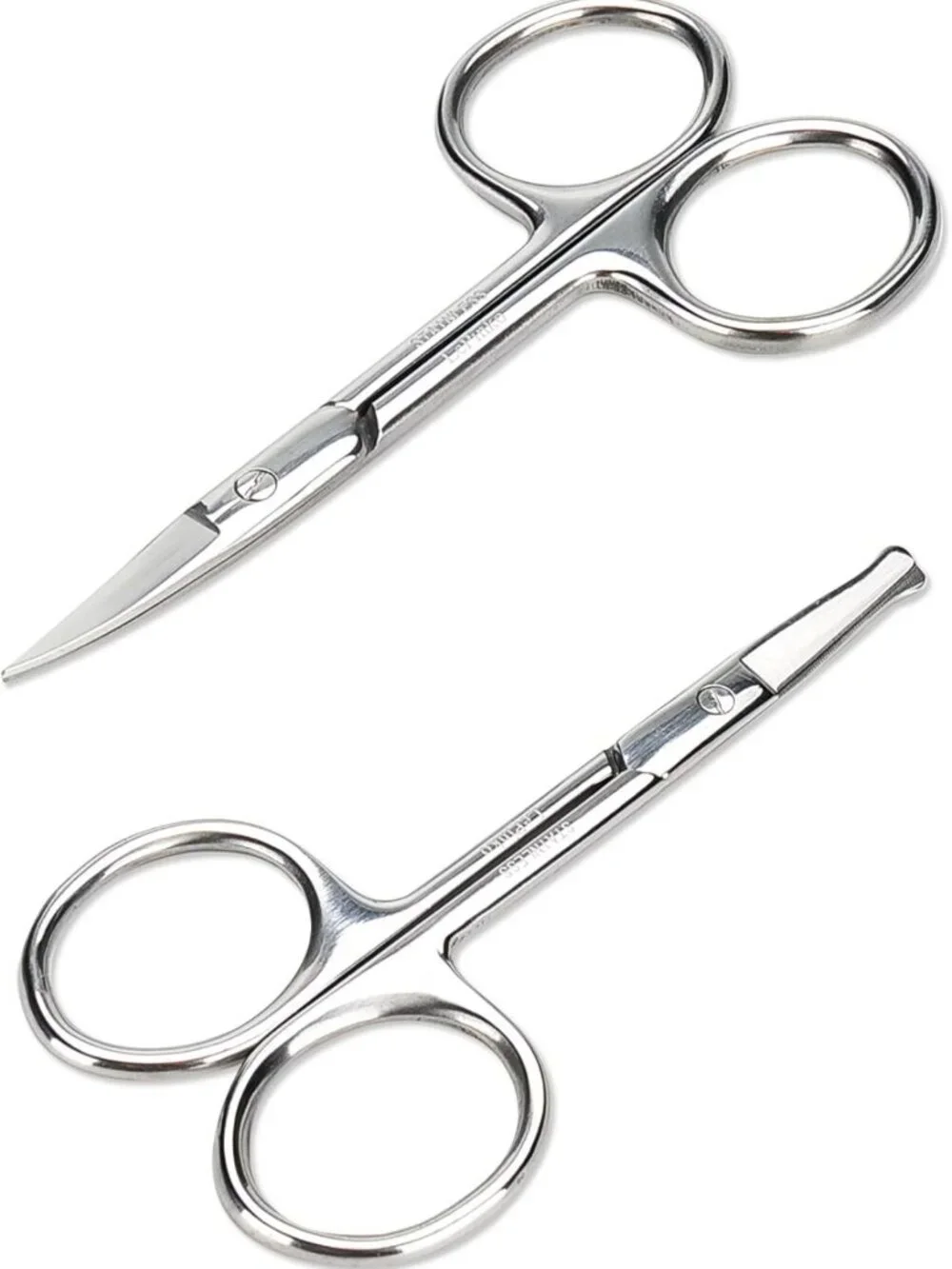 2PCS Facial Hair Grooming Scissors Set for Men & Women | Eyebrow, Mustache